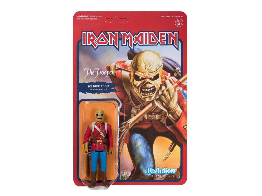 Iron Maiden ReAction action figur af The Trooper (Soldier Eddie) på 10 cm