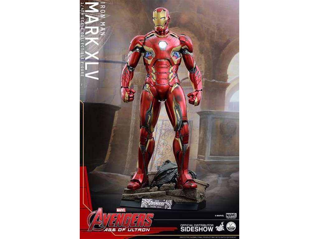 Avengers Age of Ultron QS Series action figur af 1/4 Iron Man Mark XLV på 51 cm fra Hot Toys