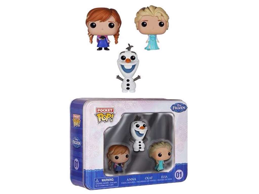 Frost (Frozen) mini POP! Vinyl figur Anna / Elsa / Olaf på 4 cm
