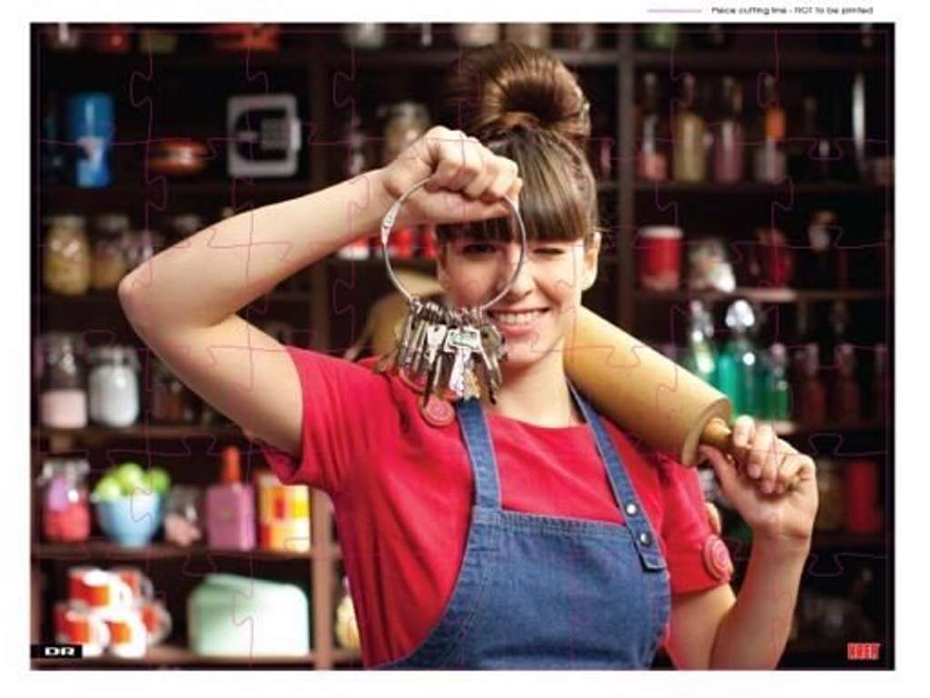 Ramasjang Rosa fra Rouladegade puslespil 48 brikker