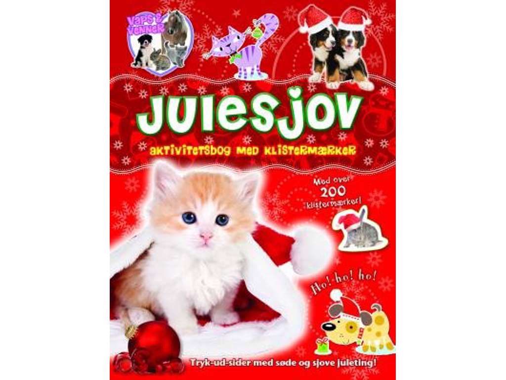 Julesjov aktivitesbog med klistermærker