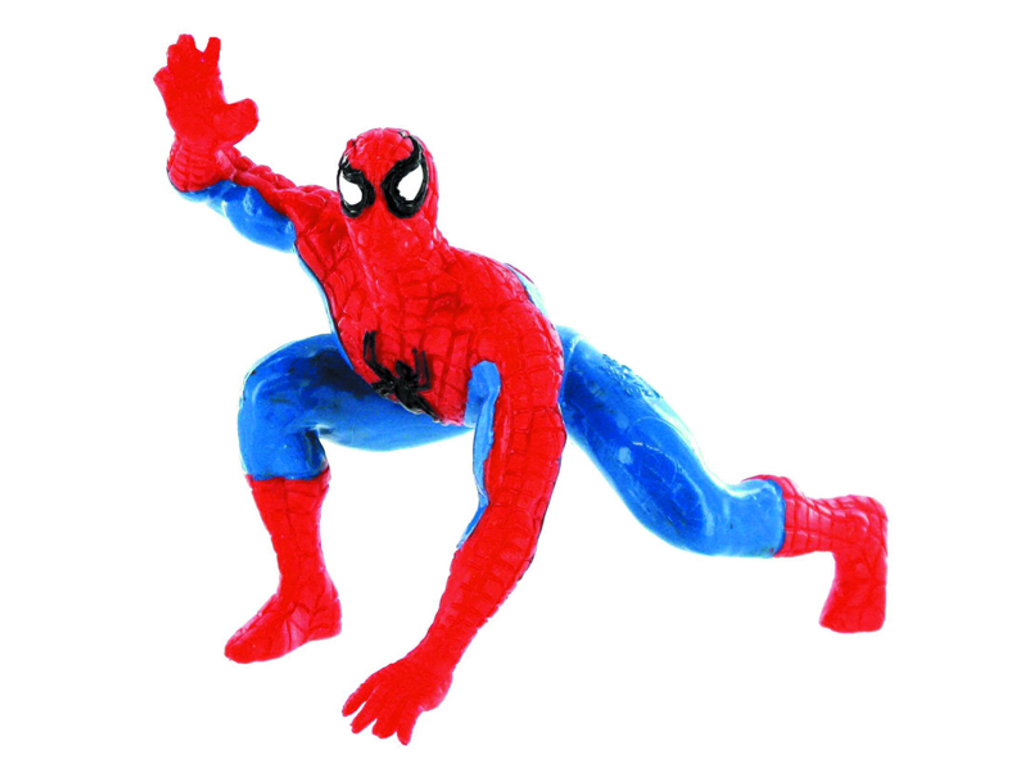Mini figur kravlende rød Spider-Man 7 cm Marvel Comics