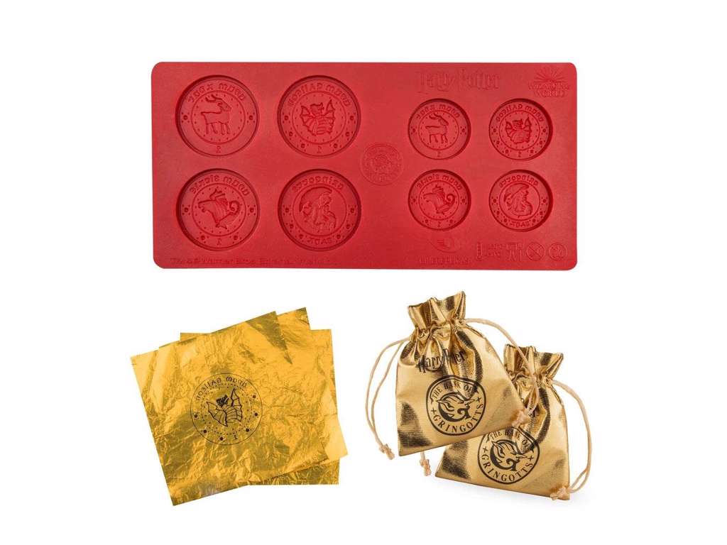 Chokoladeforme med Gringotts mønter Harry potter fra Cinereplicas