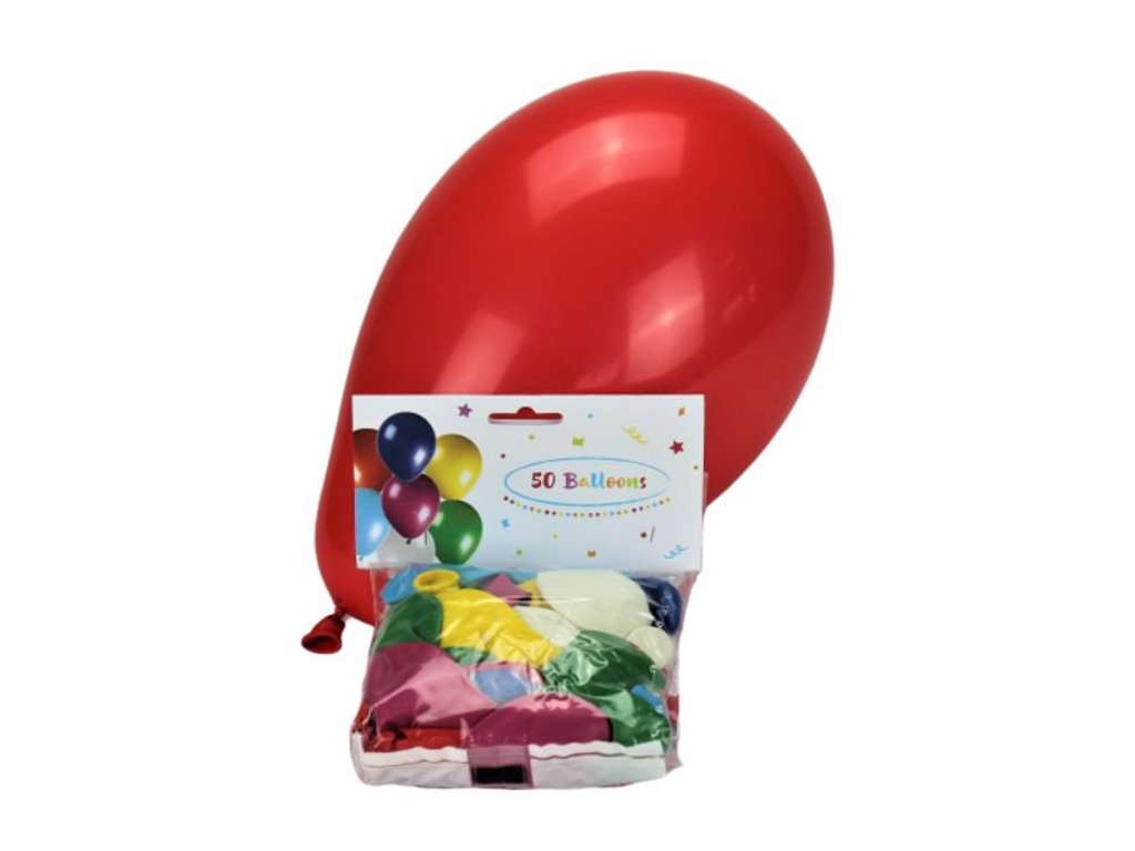 Fest balloner 50 stk i forskellige farver