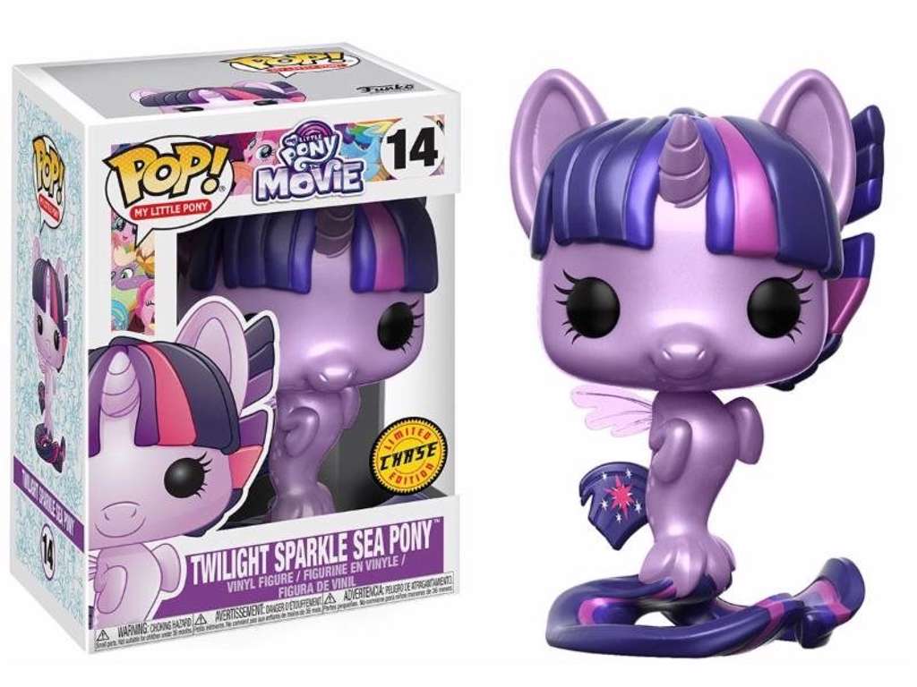 My Little Pony Movie POP! vinyl figur af Twilight Sparkle Sea Pony på 9 cm - Chase