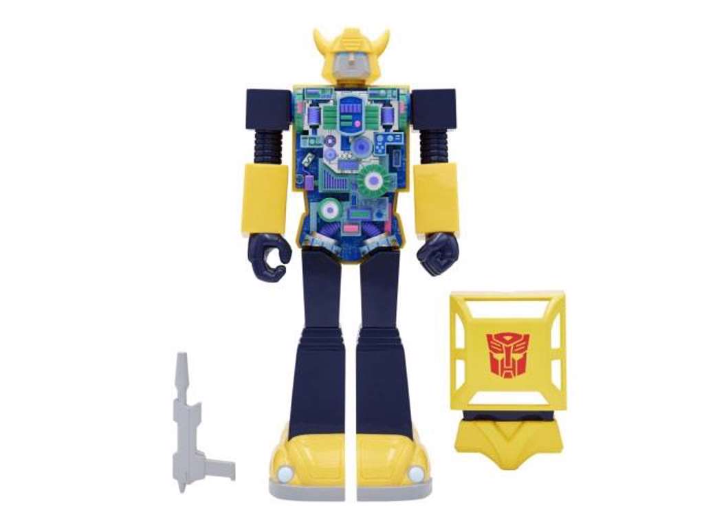 Transformers Super Cyborg Bumblebee (Full Color) actionfigur på 28 cm