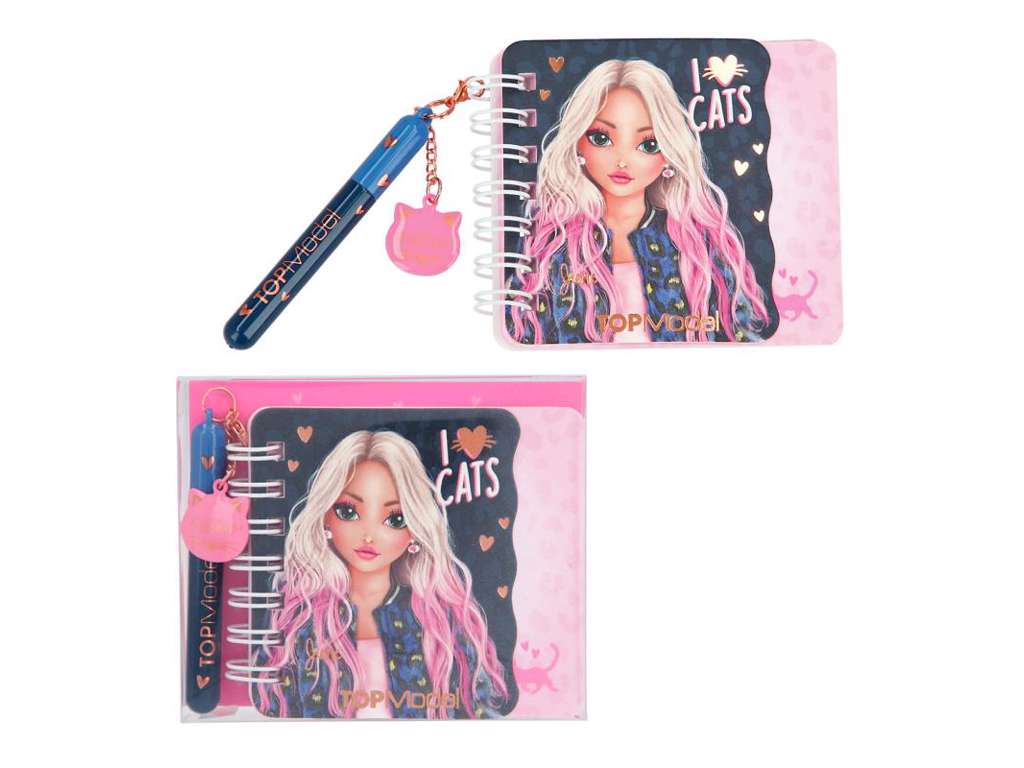 Top Model mini notesbog med kuglepen - Leo Love