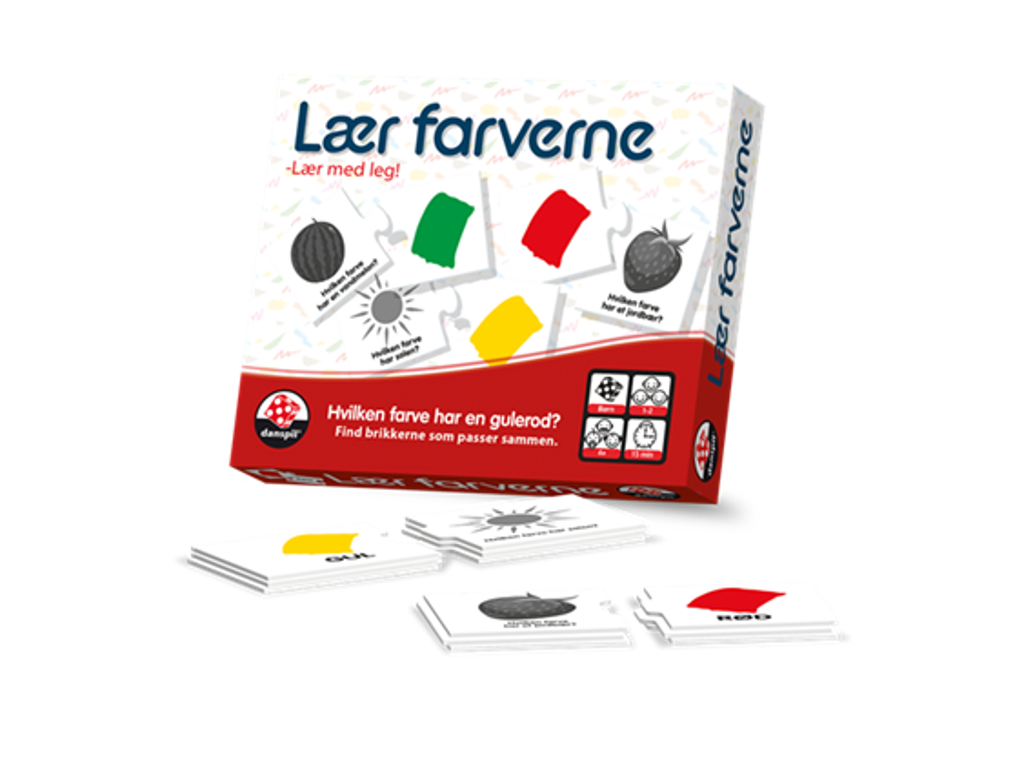 Lær farverne - brætspil fra Danspil