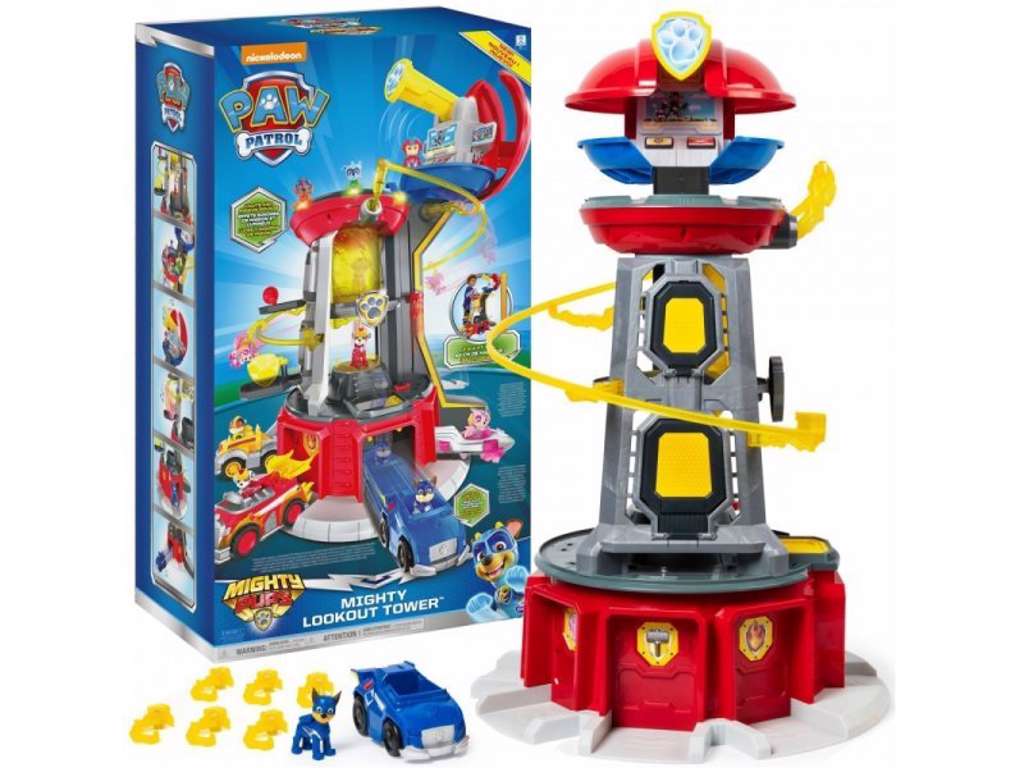 Paw Patrol Mighty Pups Lookout Tower mega legesæt