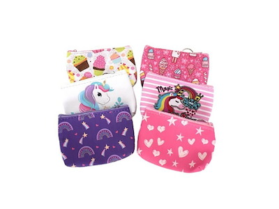 Pung med Lynlås 13 cm – Assorteret