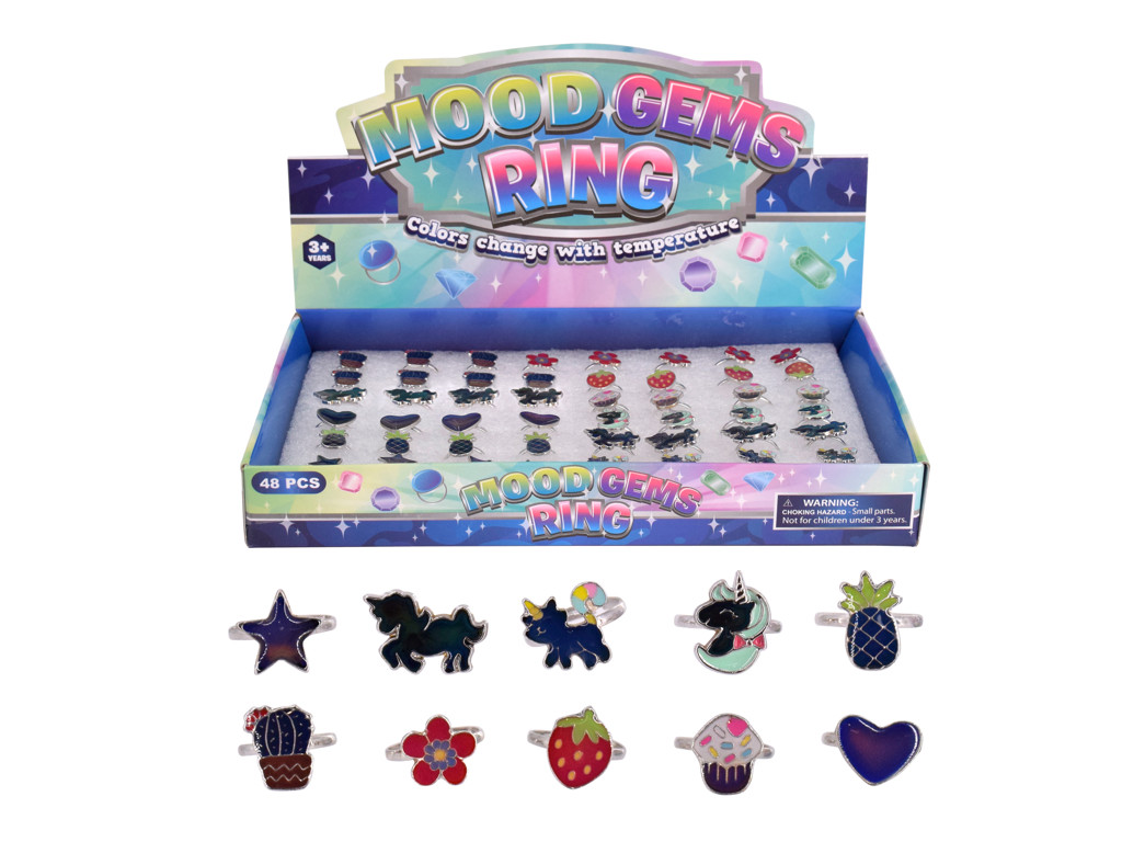 1 stk. humørring - fingerring med farveskift