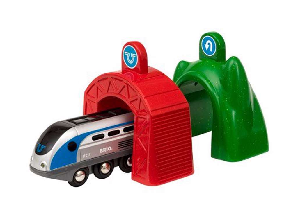 Smart Tech lokomotiv med action-tunneller fra Brio