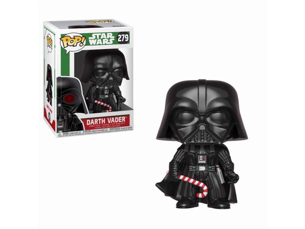 Star Wars POP! vinyl bobble-head af Holiday Darth Vader på 9 cm