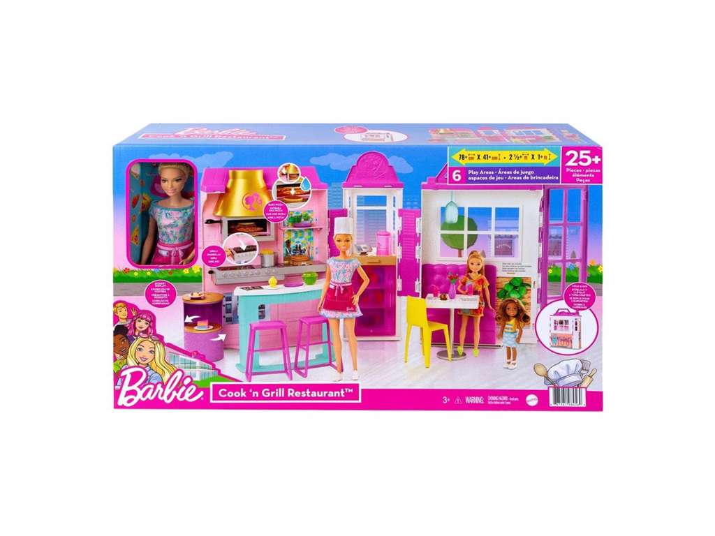 Barbie restaurant med dukke