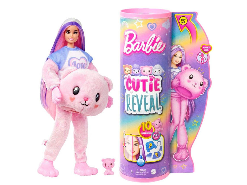 Barbie Cutie Reveal Barbie Cozy Teddy Tee