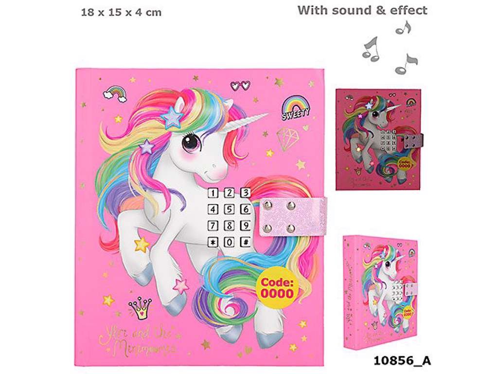 Ylvi & the Minimoomis dagbog med kode +  lys + lyd