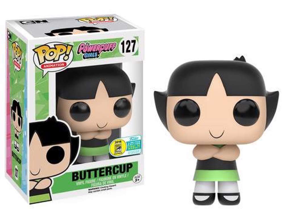 The Powerpuff Girls POP! vinyl figur af Buttercup SDCC 2016 Exclusive på 9 cm