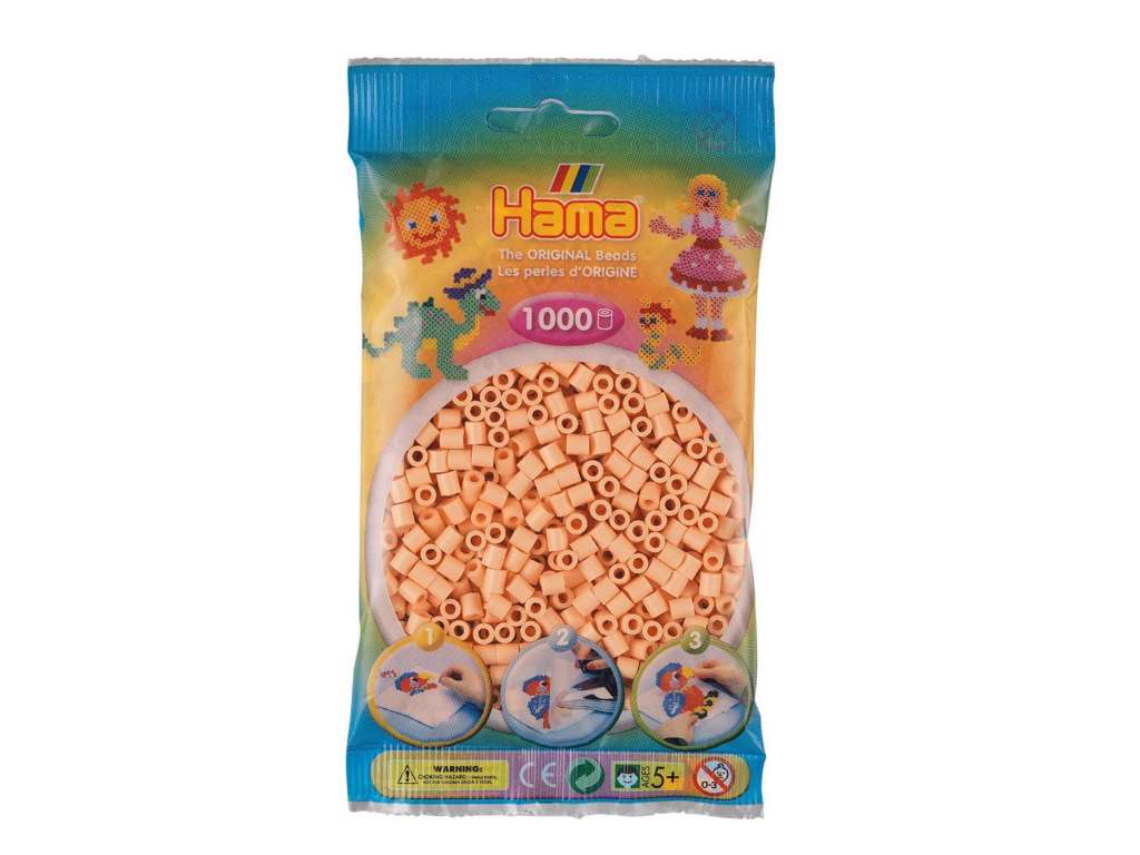 1000stk. Hama Midi lys fersken 207-78