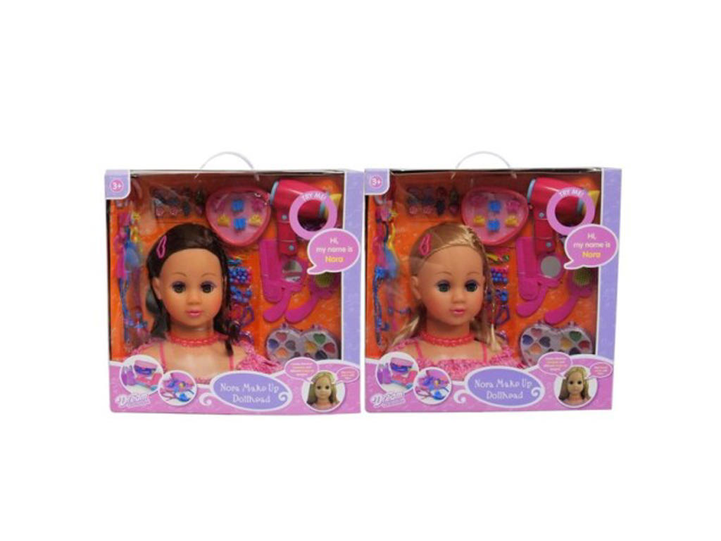 NORA Make-Up dukkehoved - Blond hår