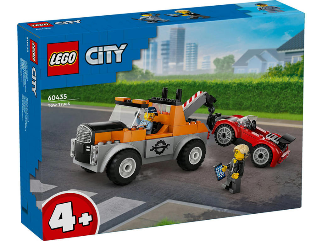 LEGO City Great Vehicles - Kranvogn og sportsvognsreparation - 60435