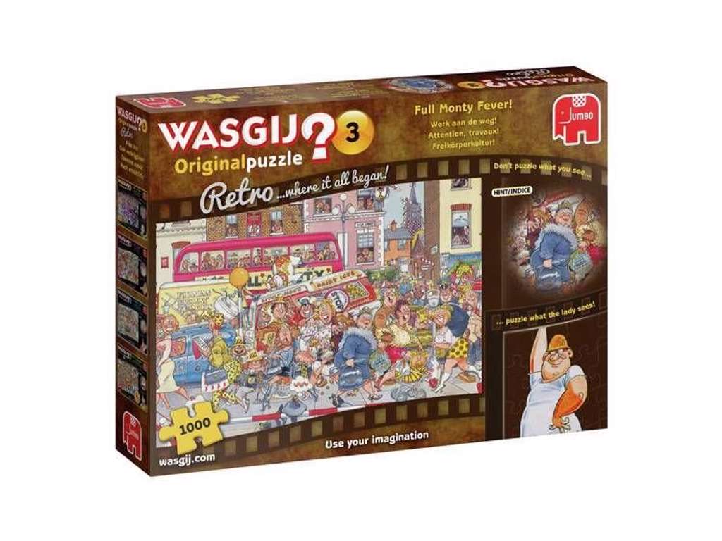 Wasgij Retro Original Puzzle 3: Full Monty Fever (1000 pieces) - brætspil fra Lautapelit