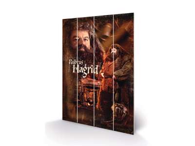 Harry Potter "Hagrid" træ plade "plakat" 40x60 cm