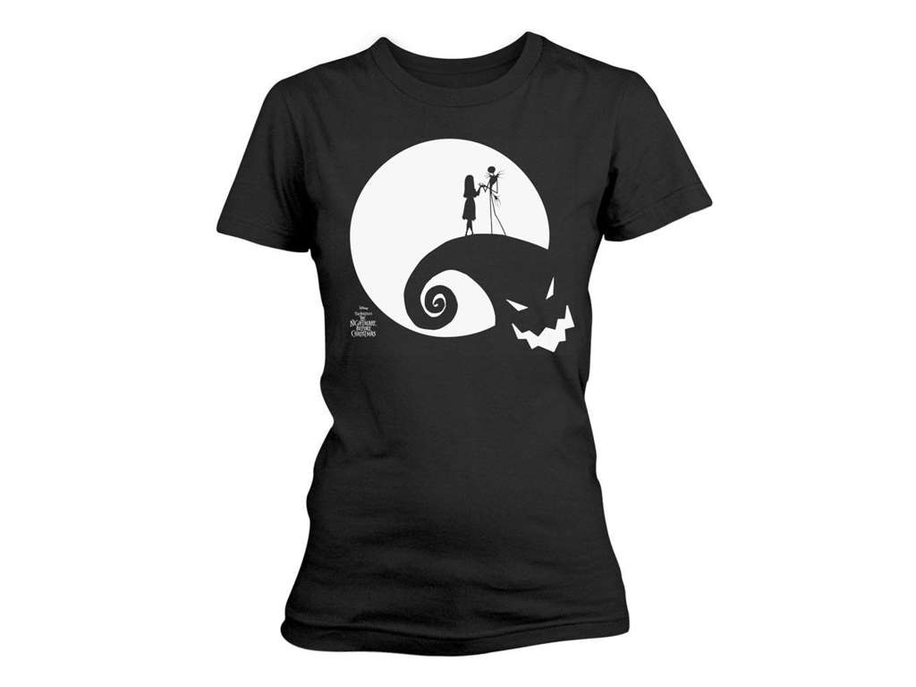 Nightmare Before Christmas Ladies T-Shirt Moon Oogie Boogie str L