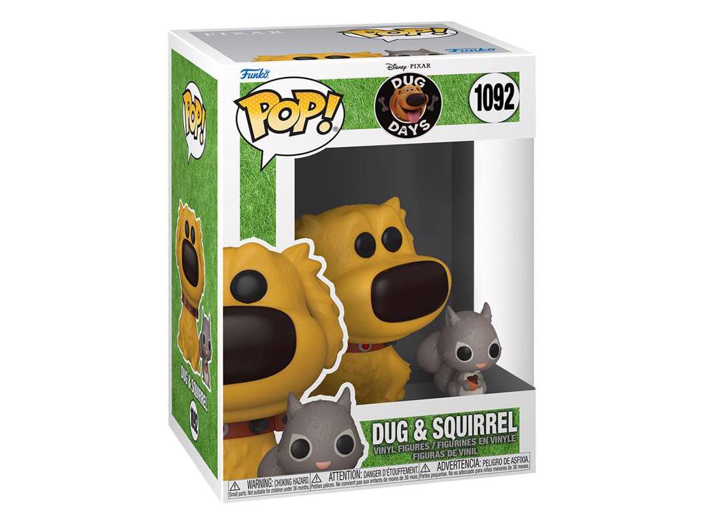 Dug Days POP & Buddy Disney Vinyl Figure Dug w/Squirrel 9 cm
