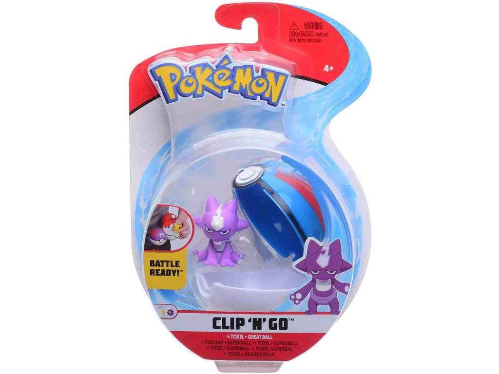 Pokemon Figures Clip 'N' Go - Toxel & Great Ball