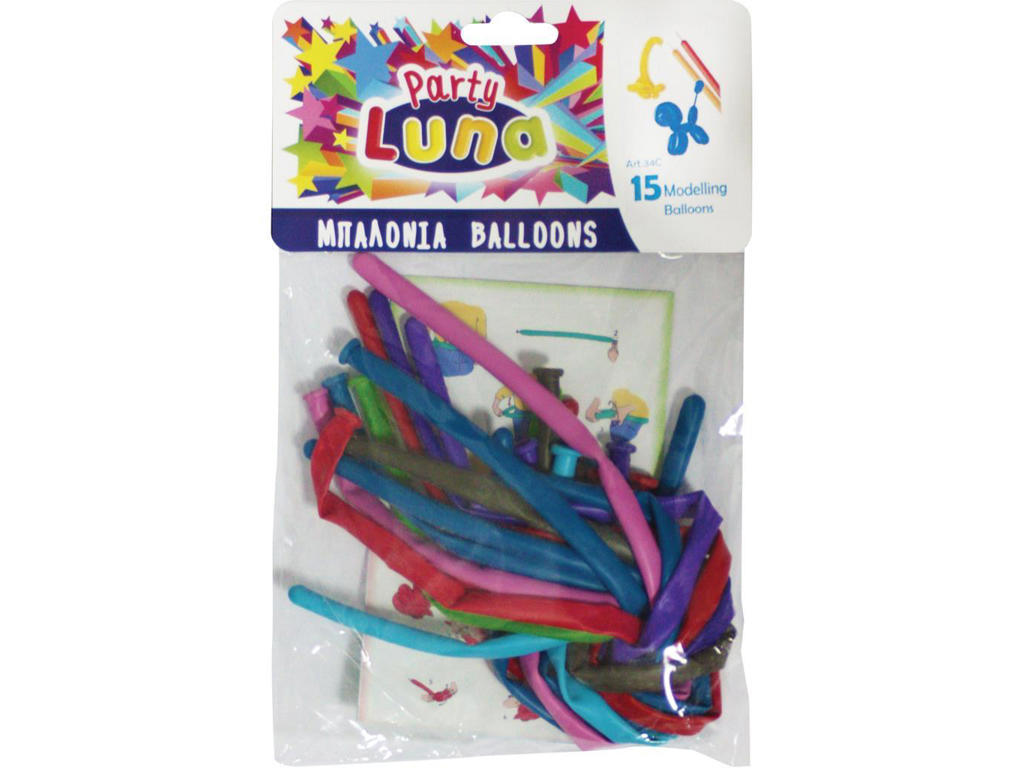 15 stk. Balloner til ballondyr - Ø 120 cm