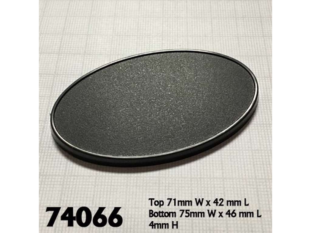Reaper tilbehør - 75x46mm ovale baser