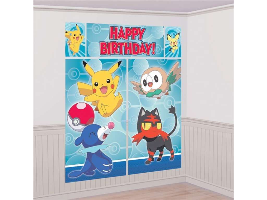 Pokémon kæmpe vægdekoration