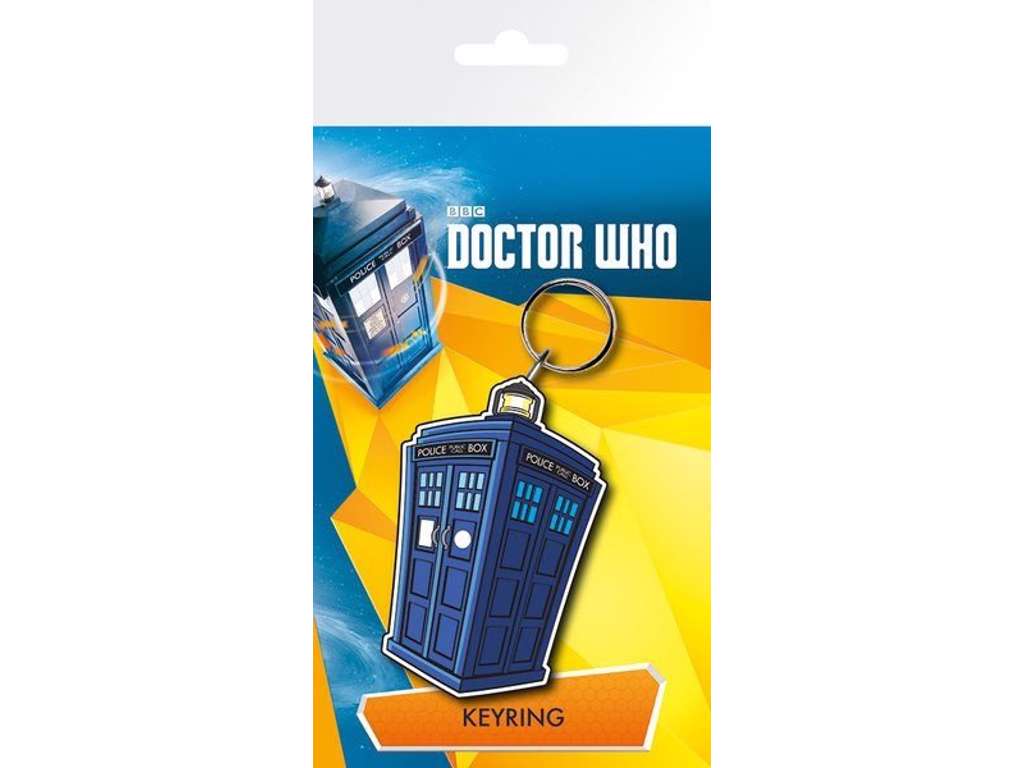 Doctor Who nøglering med Tardis på 7 cm