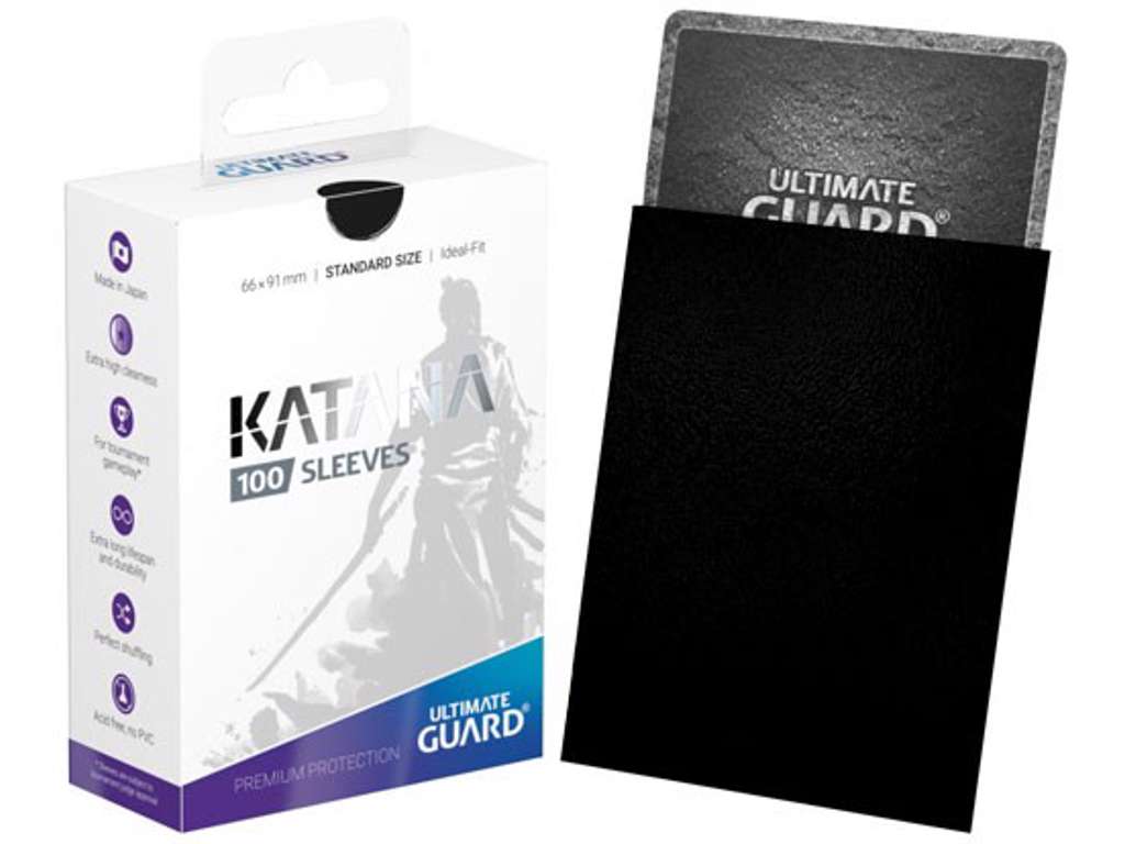 Ultimate Guard Katana Sleeves Standard Size Black (100)