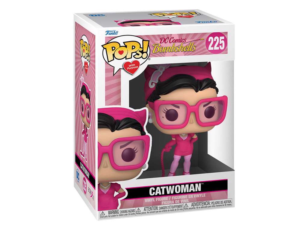 DC Comics POP! Heroes Vinyl Figure BC Awareness - Bombshell Catwoman 9 cm