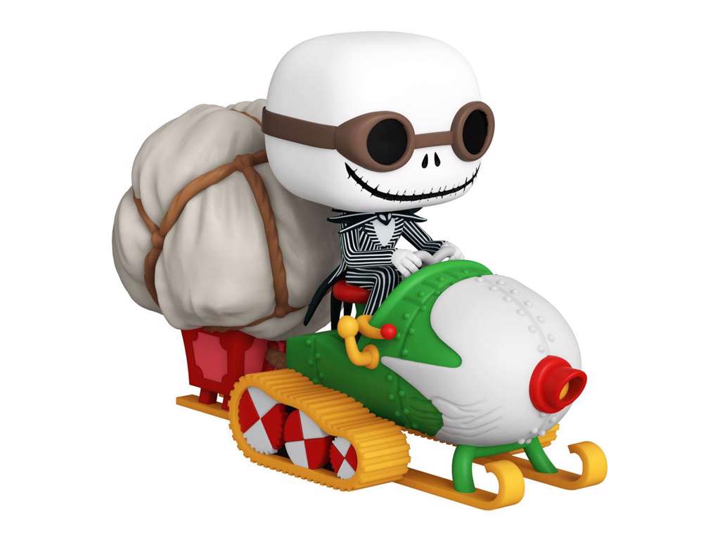 Nightmare before Christmas POP! Rides Vinyl Figure Jack w/Goggles & Snowmobile 18 cm