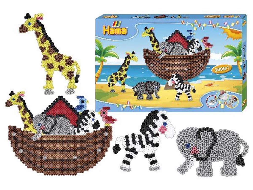 Hama midi gaveæske med Noah's ark - 3045