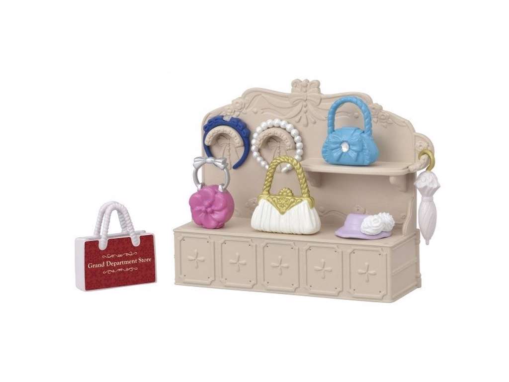 Sæt med udstillingsreol til mode fra Sylvanian Families