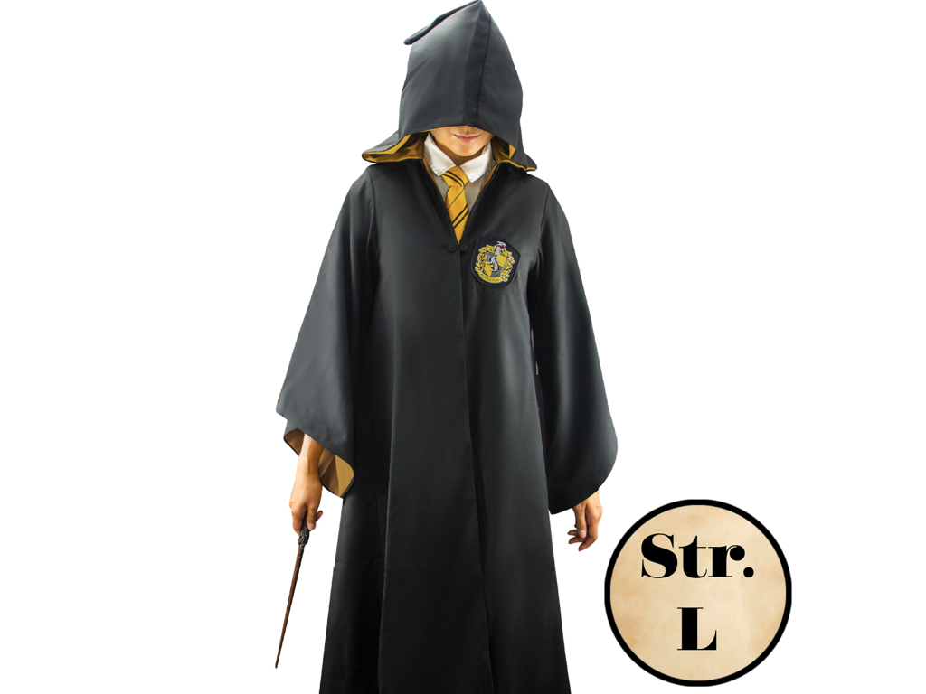 Deluxe troldmandskappe  Hufflepuff large Harry potter fra Cinereplicas
