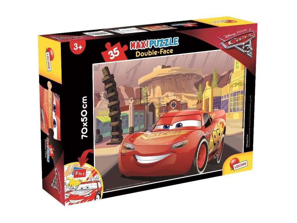 Cars 3 tosidet maxi puslespil med 35 brikker