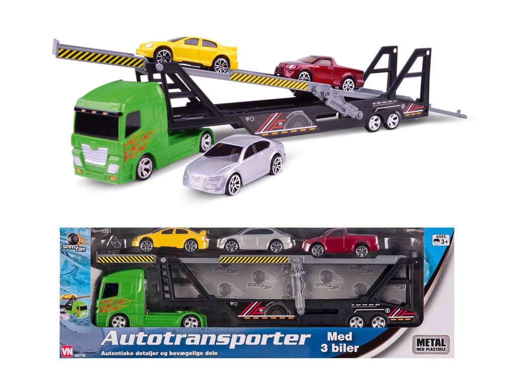 Autotransporter med 3 biler