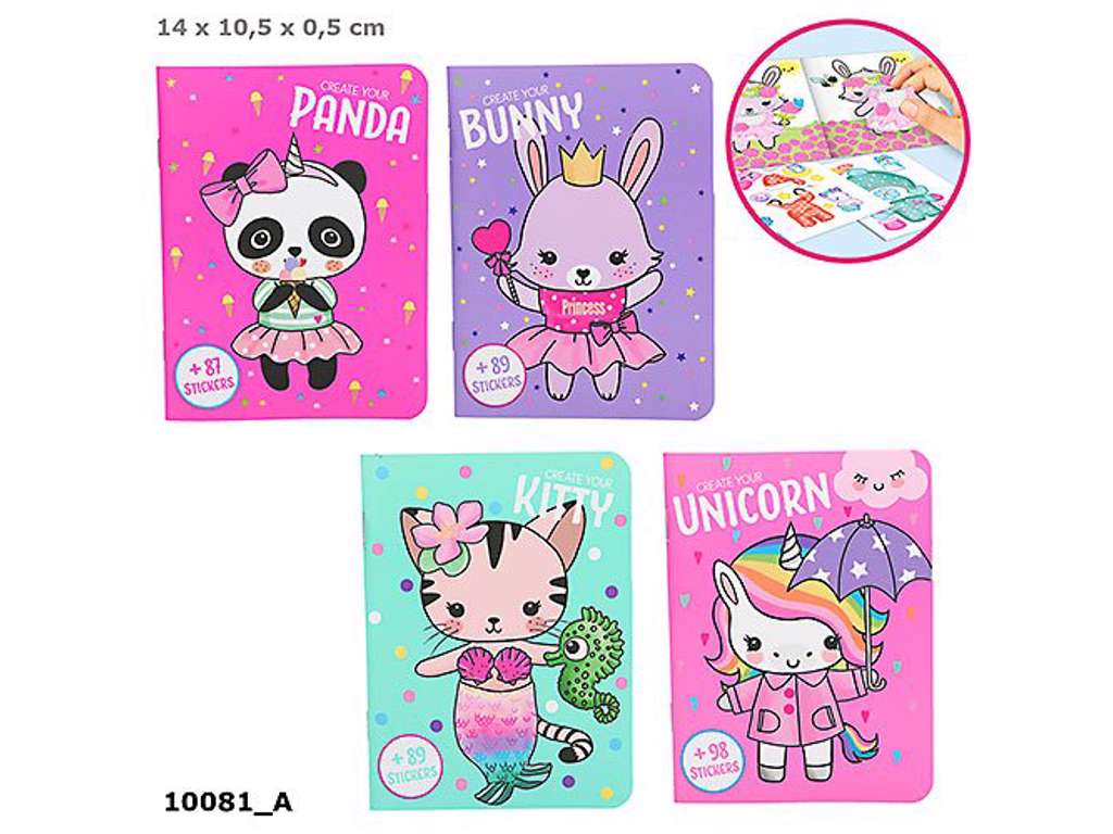 Lav dine egne dyrevenner aktivitetsbog med klistermærker