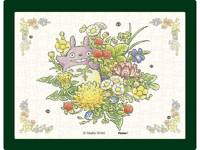 My Neighbor Totoro Bunch of Spring Flowers Puslespil 150 Brikker med Staffeli