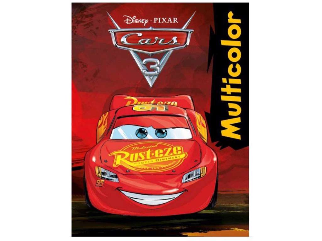 Disney/Pixar Cars 3 malebog fra multicolor på 16 sider