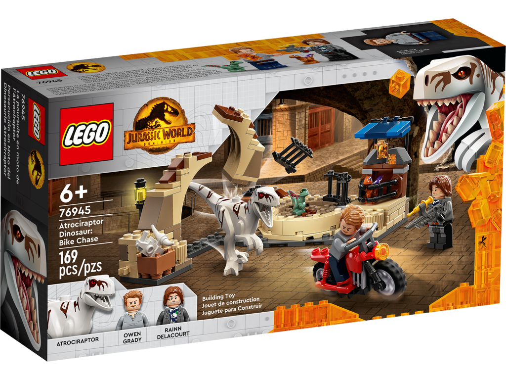 LEGO Jurassic World - Atrociraptor-dinosaur: Motorcykeljagt - 76945