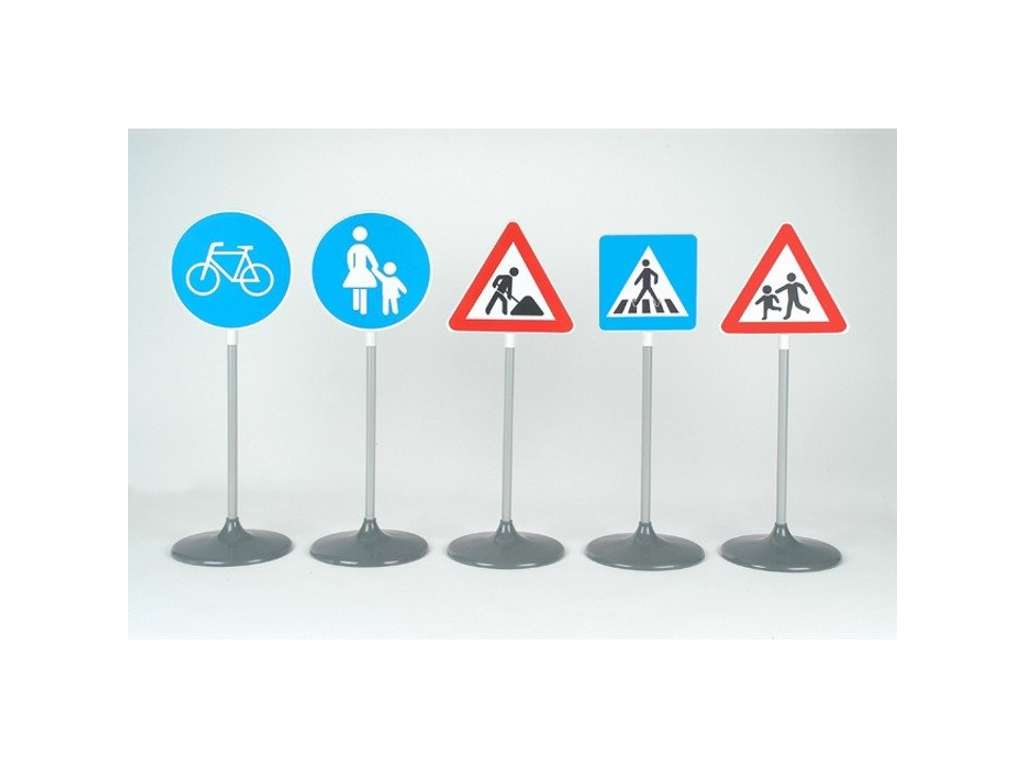 Trafik skilte 5 stk på 75 cm