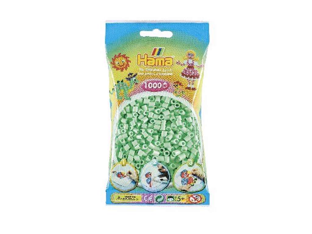 1000stk. Hama midi pastel mint  207-98
