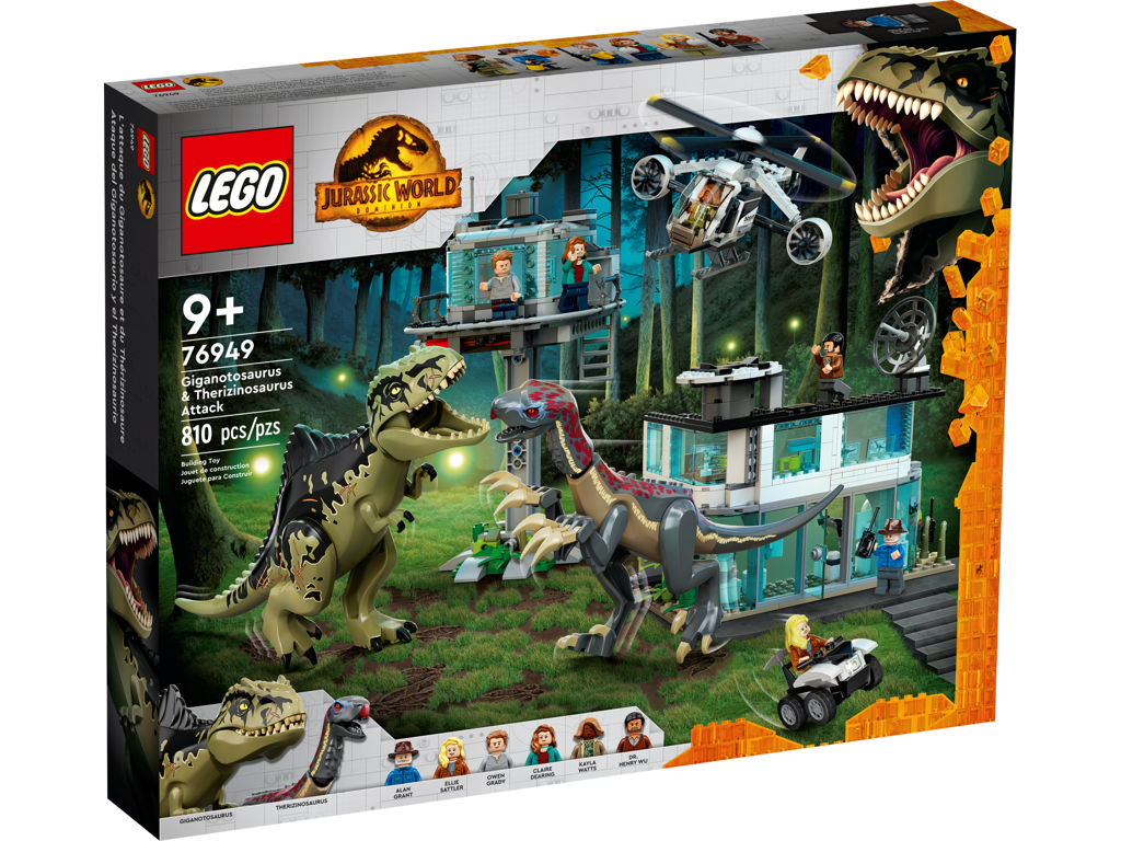 LEGO Jurassic World - Giganotosaurus og Therizinosaurus-angreb - 76949