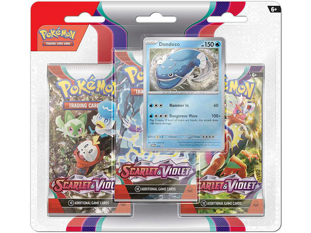 Pokemon Scarlet & Violet - 3-Pack Blister - Dondozo