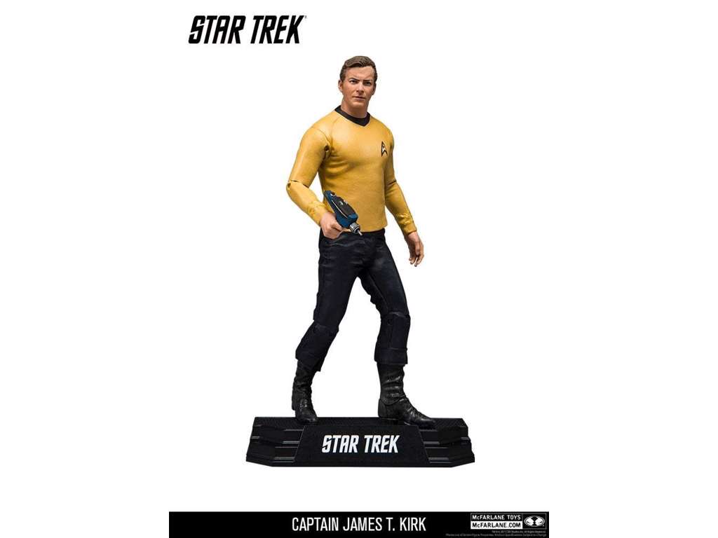 Star Trek TOS action figur af Captain James T. Kirk på 18 cm